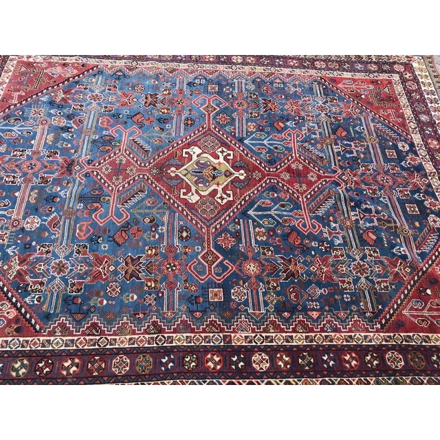 Antique Ghashghaei Rug For Sale - Image 12 of 18