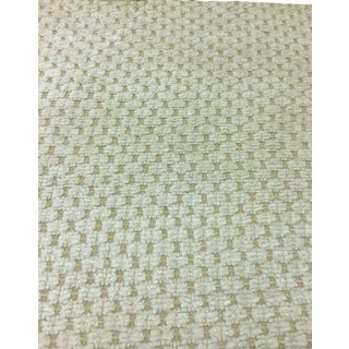 Thibaut Lugano Cream Chenille Upholstery Fabric - 3.25 Yds For Sale