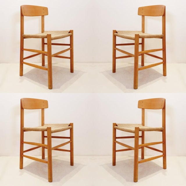 J 39 Shaker Chair by Børge Mogensen for FDB Furniture, 1950s, Set of 4 For Sale - Image 14 of 18