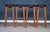 Vintage Teak Bar Stools by Hugo Frandsen for Spøttrup Møbelfabrik, 1960s, Set of 4 For Sale - Image 4 of 8