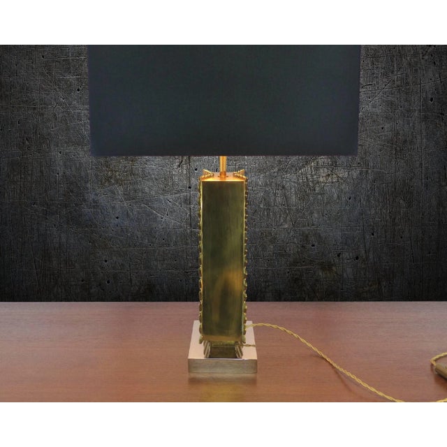 Maison Baguès Vintage Brass Table Lamp from Maison Baguès, 1970s For Sale - Image 4 of 9