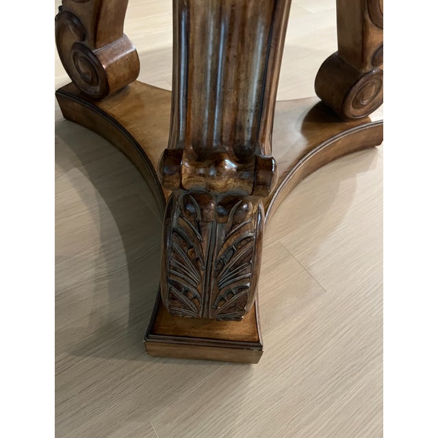 2000 - 2009 Gorgeous Harp Dining Table Base With Granite Top Attributed to Kreiss For Sale - Image 5 of 11