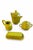 Vintage Italian Chartreuse Glazed Ceramic Coffee & Tea Service – 4 Pieces Including Teapot, Creamer, Sugar & Butter Dish For Sale In San Diego - Image 6 of 6