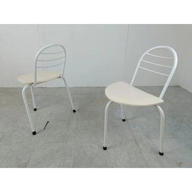 Postmodern Tripod Dining Chairs, 1980s, Set of 4 For Sale - Image 9 of 9