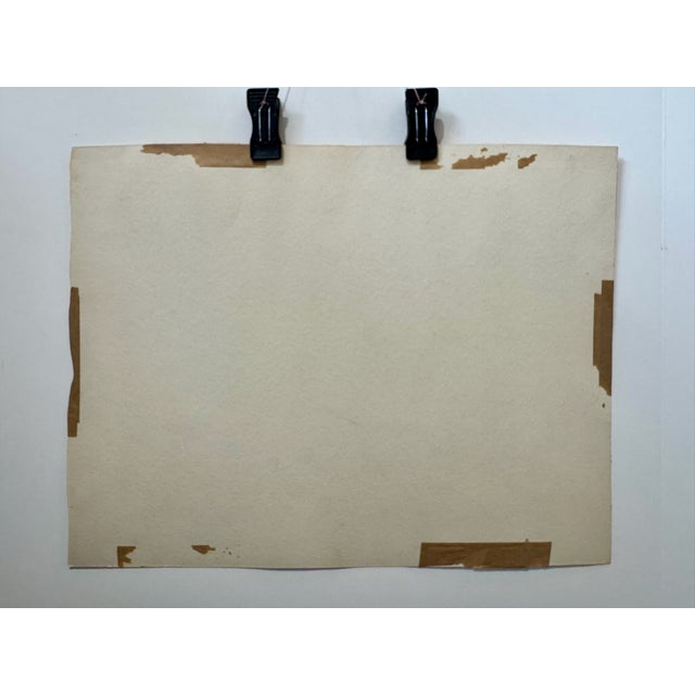 Henry Emil Salloch Original Watercolor on Paper Chebogue Point, Ns, Canada. 1953. For Sale In Atlanta - Image 6 of 7