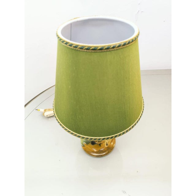 Onyx Table Lamp with Fabric Lampshade For Sale - Image 12 of 18