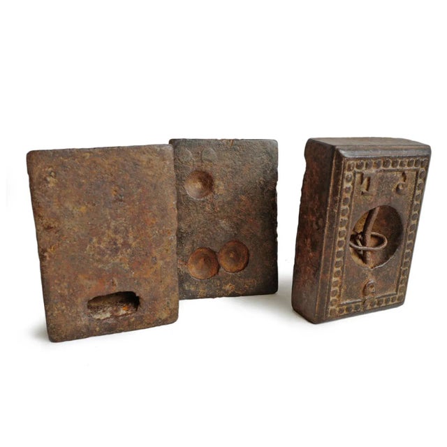 Mid 20th Century Antique India Iron Scale Weight For Sale - Image 5 of 6