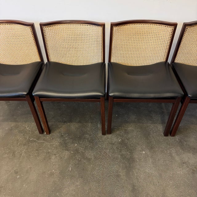 1950s Vintage Chairs by Tito Agnoli for La Linea, 1957, Set of 4 For Sale - Image 5 of 12
