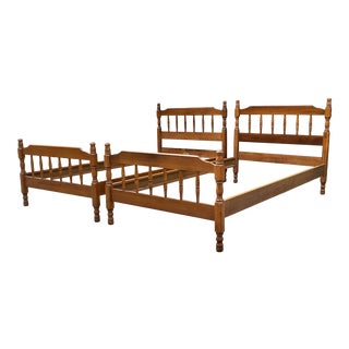 Traditional Maple Twin Beds- a Pair For Sale