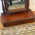 Vintage Mahogany Tabletop Vanity Mirror With Drawer - Carved Wood Dressing Mirror For Sale - Image 4 of 9