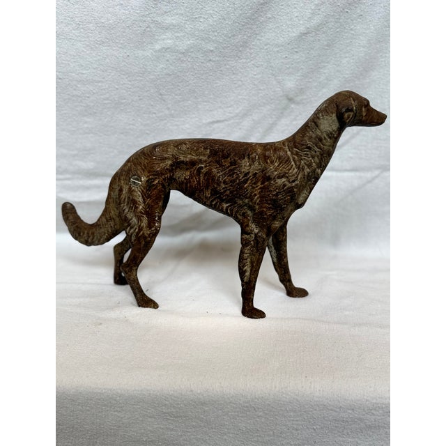 1920s Unique Cast Iron Hubley Borzoi For Sale - Image 14 of 14