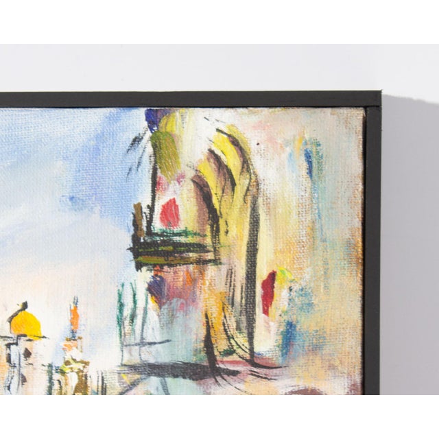 Oil on Canvas Painting of a Mediterranean City by Ben Avram For Sale - Image 4 of 9