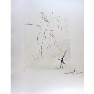 Dali Femmes Surrealiste - Surrealistic Woman Hand Signed Numbered Surrealism Art For Sale