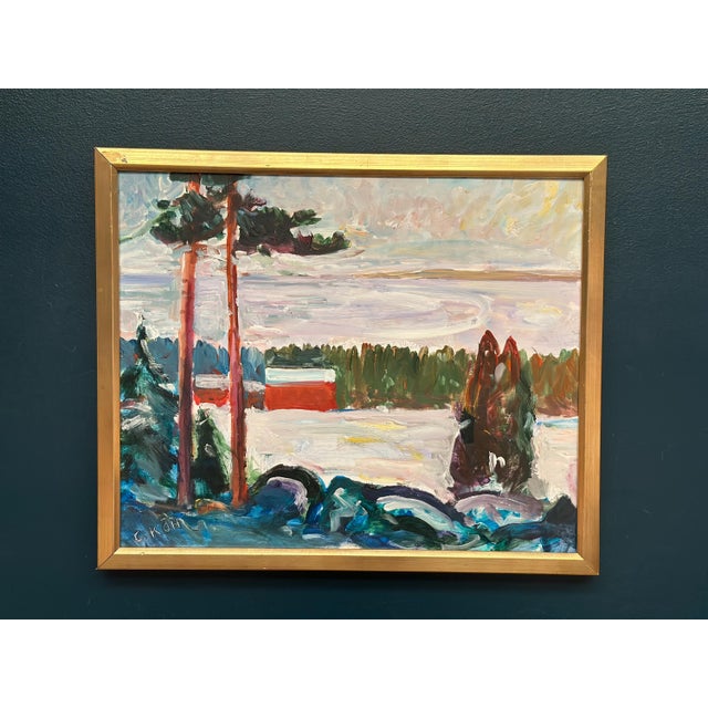Carl Köhler, Landscape, 1960s, Oil on Panel, Framed For Sale - Image 10 of 16