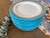 Victorian Antique Grainger Royal China Works Worcester Dessert Plates, Set of 12 — Turquoise & Gold Lace, Pattern 4029, Circa 1891–1902 For Sale - Image 3 of 5