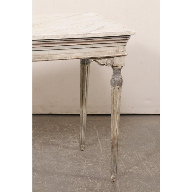 18th C. Italian Console W/Faux Marble Top For Sale - Image 4 of 12