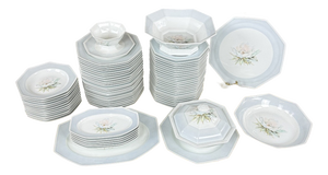 20th Century Porcelain Dinner Service from Limoges, Set of 71