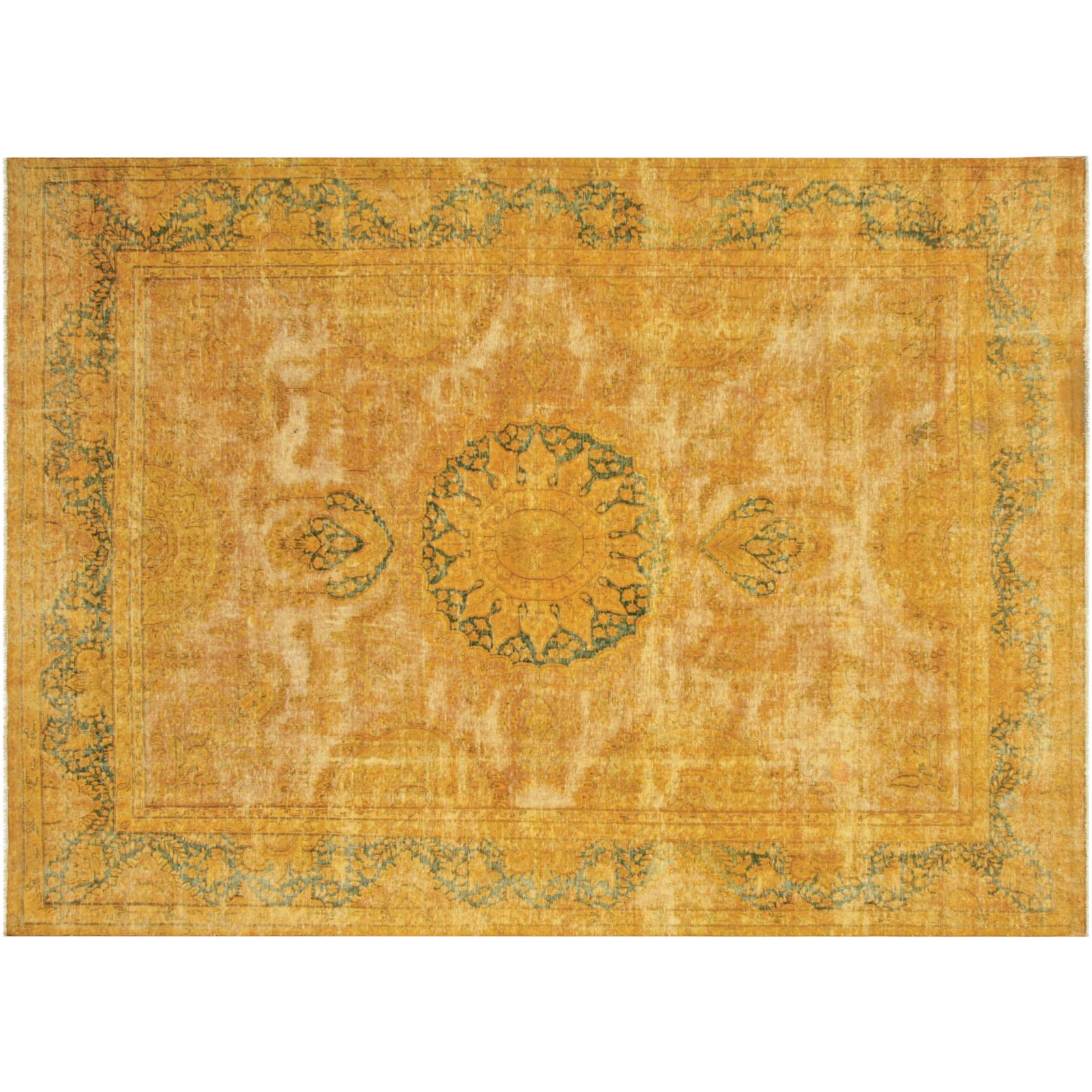 Vintage Persian Overdyed Rug 9'9" x 14'1" Chairish