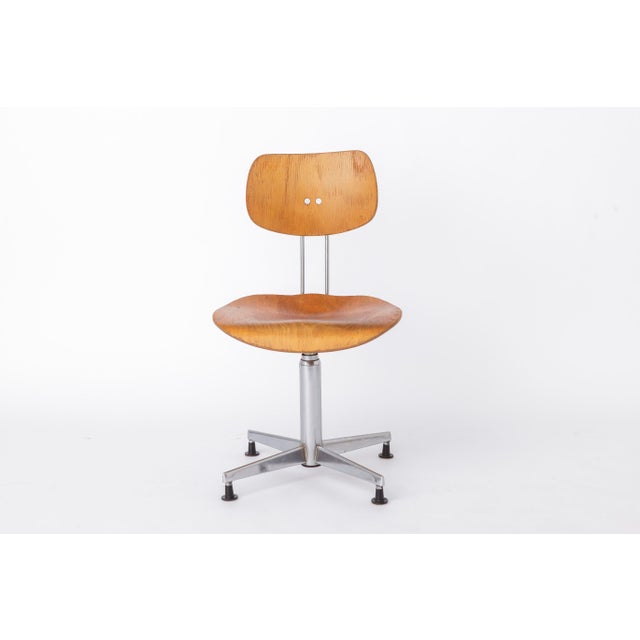 Industrial German Bauhaus Swivel Chair by Egon Eiermann for Wilde & Spieth, 1950s For Sale - Image 11 of 11