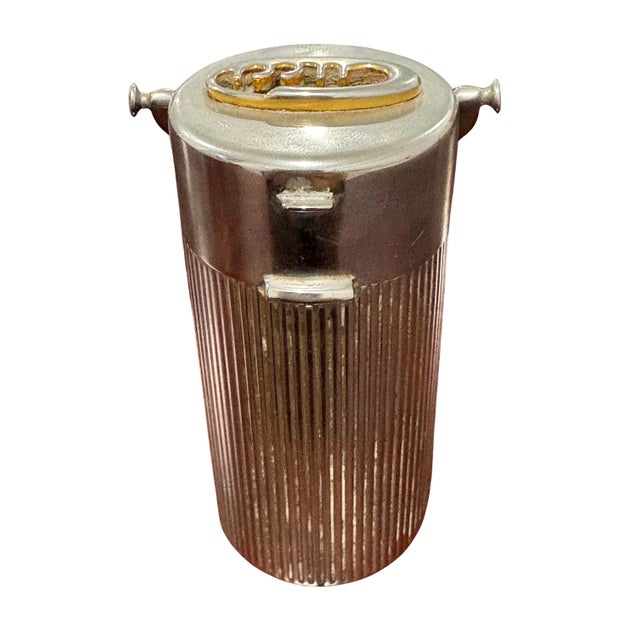 Gucci Vintage Gucci Italy Silver-Tone Table Lighter With Ronson Insert For Sale - Image 4 of 9