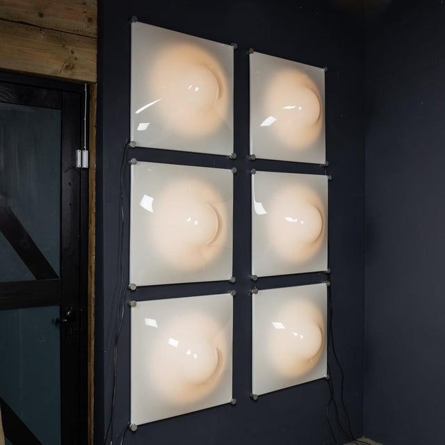 Italian Dada Wall Lights frm iGuzzini, 1970s, Set of 6 For Sale - Image 9 of 10
