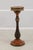Traditional Pair of Burl Wood Regency Empire Black & Gold Pedestal Stands For Sale - Image 3 of 16