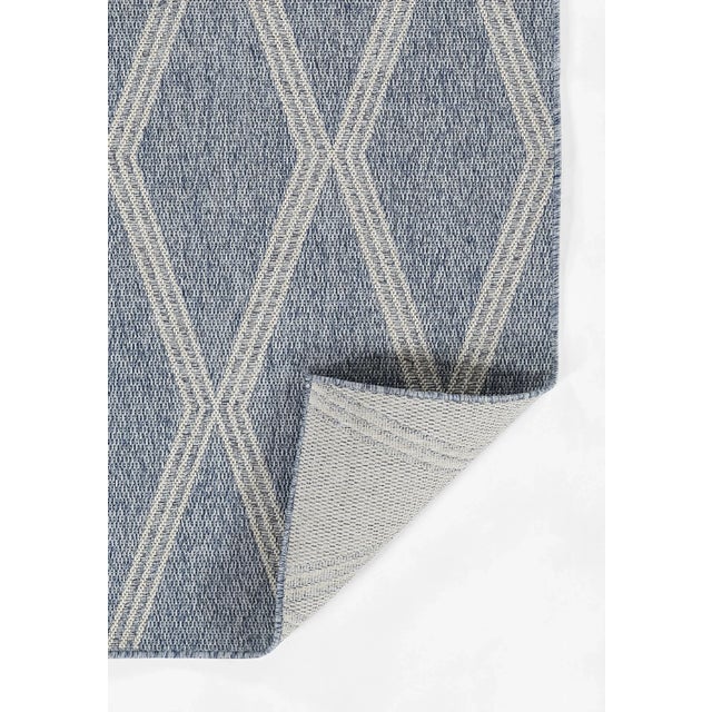 2020s Momeni Contemporary Indoor/Outdoor Hampton Inlet Rug in Blue, 6'6" x 9' For Sale - Image 5 of 9