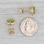 New 3.10ctw Round Peridot Diamond Halo Stud Earrings 14k Yellow Gold, Pair For Sale In Greensboro - Image 6 of 6