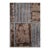 Rug & Kilim’s Mid Century Modern Rug, Brown and Blue Geometric Design For Sale