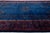 Early 20th Century Antique Chinese Art Deco Wool Rug in Cobalt Blue & Plum For Sale - Image 9 of 12