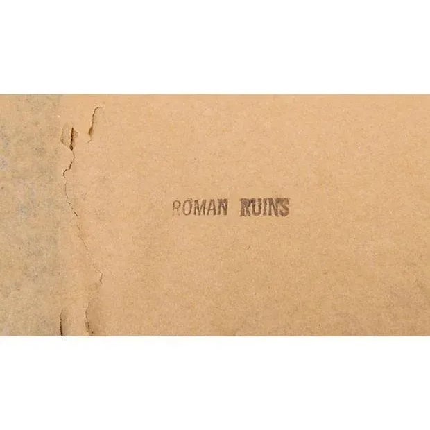 Traditional Antique Roman Bridge Ruins Engraving For Sale - Image 3 of 4