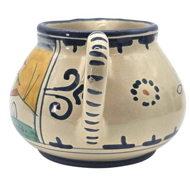 Late 20th Century Corso Dei Fiori “Casolare” Cream & Sugar, Hand Painted Italian Maiolica For Sale - Image 12 of 18