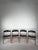 Set of four dining chairs featuring a characteristic lightweight form inspired by Scandinavian design of the 1960s. The...