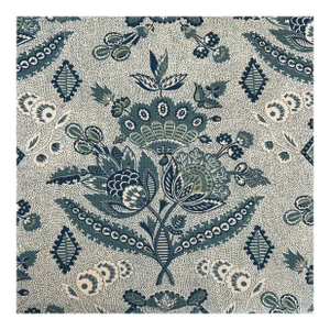 Alice Sergeant Appolonie Blue Linen Fabric- 4 Yards