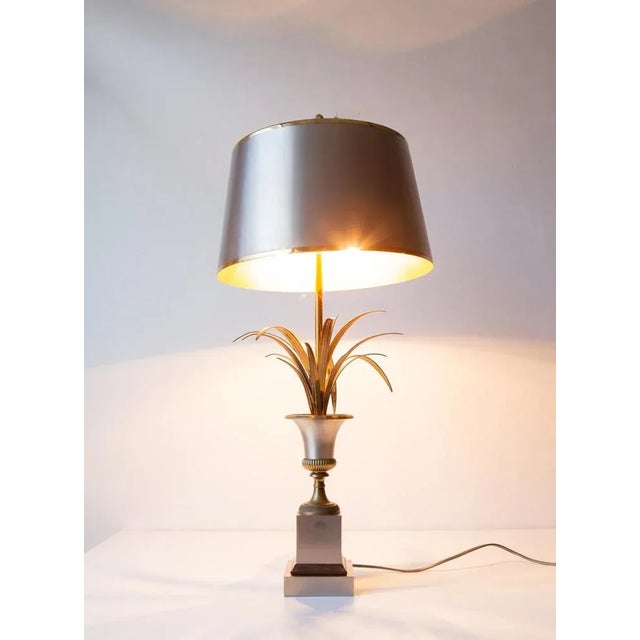 Maison Charles Roseaux Table Lamp from Maison Charles, 1970s For Sale - Image 4 of 11