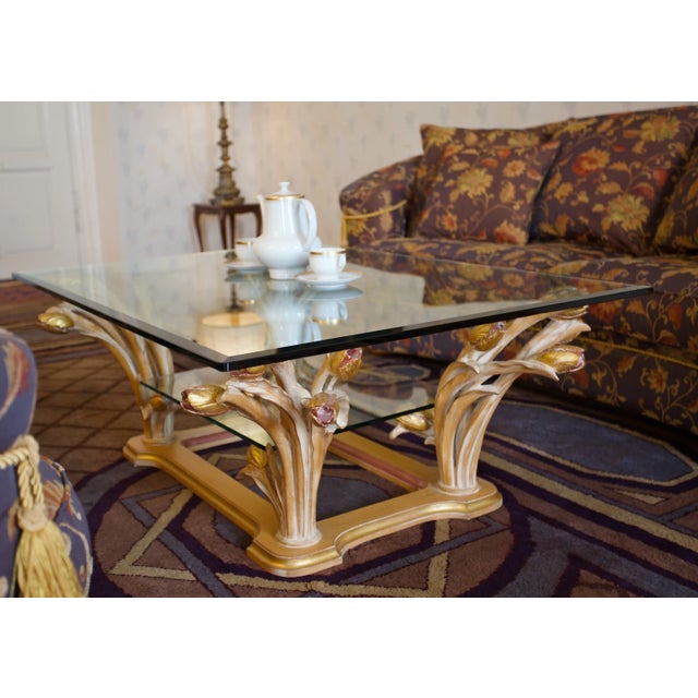 Gold Italian Glass Coffee Table from Turri, Carugo, 2005 For Sale - Image 8 of 8