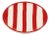 Lido Dessert Plate - Set of 4 - Red For Sale