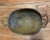 Mid Century Brass Oval Jardiniere Lion Head Ram Horn Handles Paw Feet Hammered Bowl For Sale - Image 11 of 12