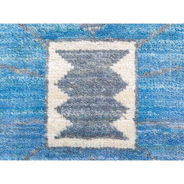 Modern Swedish Pile Rug in Blue Tones by Doris Leslie Blau For Sale In New York - Image 6 of 10