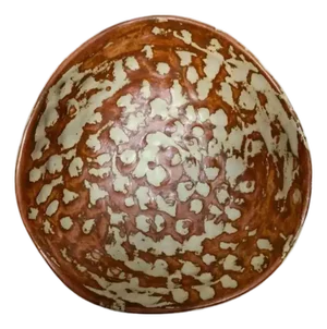 Vintage Distressed Handmade Ceramic Bowl