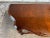 Antique Hand Carved Solid Walnut Demilune Side Table. For Sale - Image 4 of 10
