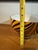 Elegant hand-blown tiger striped decorative glass bowl in the Murano style. Likely made in Poland but no origin sticker or...