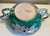 Vintage Italian Vietri Earthenware Pottery Handpainted Leaping Deer Emerald Green Salad Service for 8 For Sale - Image 11 of 12
