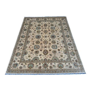 Hand-Knotted Oushak Style Wool Area Rug - 8'1" X 10'0" For Sale