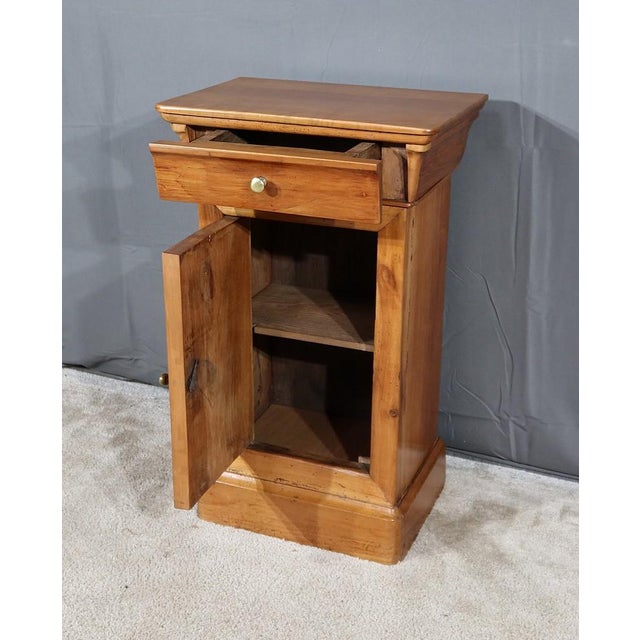 Late 19th Century Louis-Philippe Bedside Table in Cherry Wood For Sale - Image 11 of 16