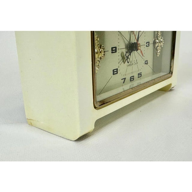 1970s Vintage Diamond Shanghai Alarm Table Clock, 1970s For Sale - Image 5 of 10
