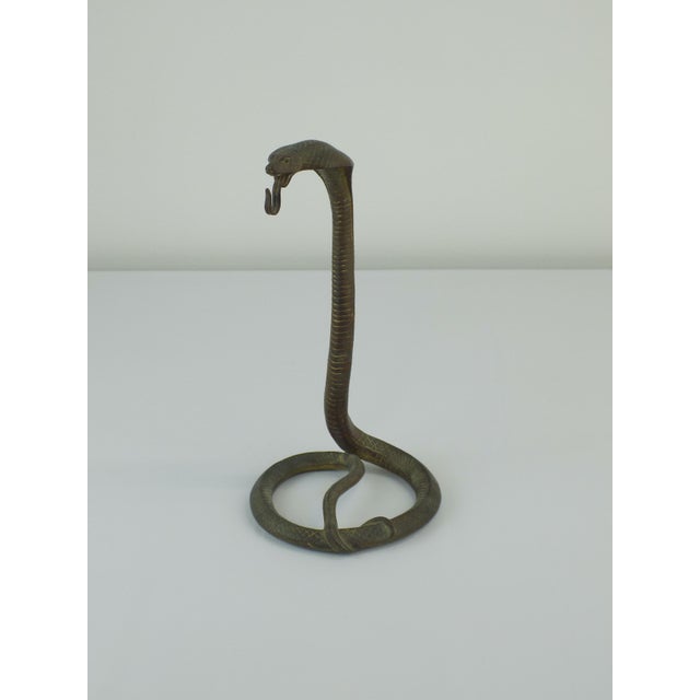 Art Deco Bronze Cobra Pocket Watch Holder by Edgar Brandt, France, 1920 For Sale - Image 9 of 9