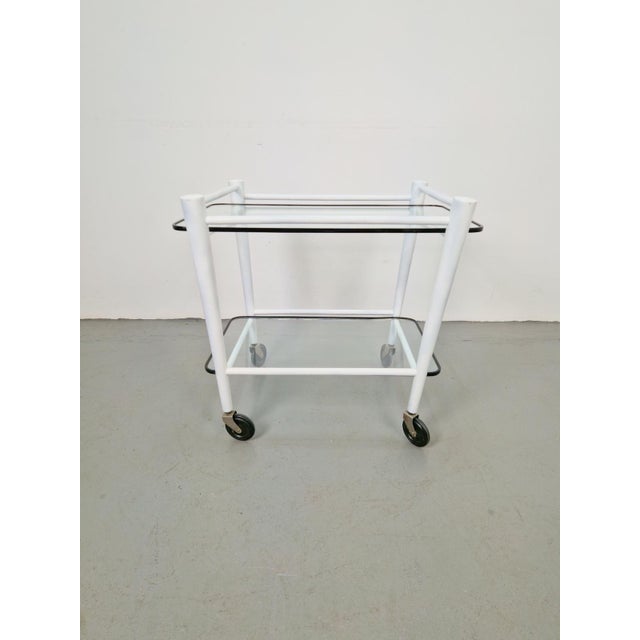 Wood Mid-Century Serving Trolley by Cees Braakman for UMS Pastoe, 1950 For Sale - Image 7 of 7