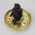 Traditional Egyptian Revival Figural Pharaoh Bronze & Brass Inkwell With Glass Insert C1880 For Sale - Image 3 of 8