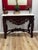 1990s Victorian Hand Carved Wood and Limestone Console Table For Sale - Image 4 of 12